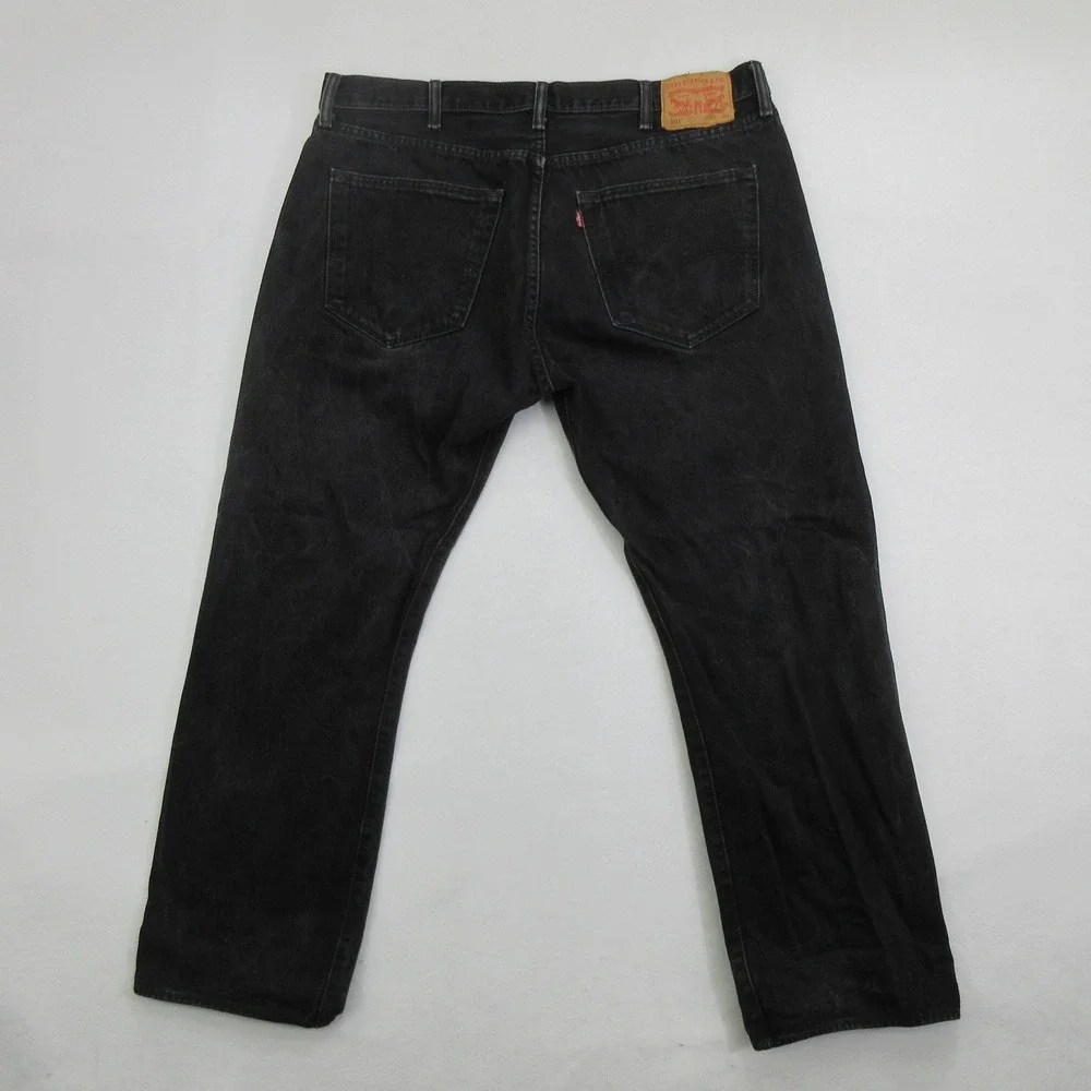 Levi's 501 Original Fit Men's Jeans Size 40x30 Black Straight Leg Denim